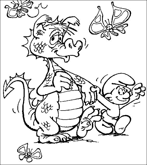 Раскраска: Smurfs (мультфильмы) #34682 - Бесплатные раскраски для печати