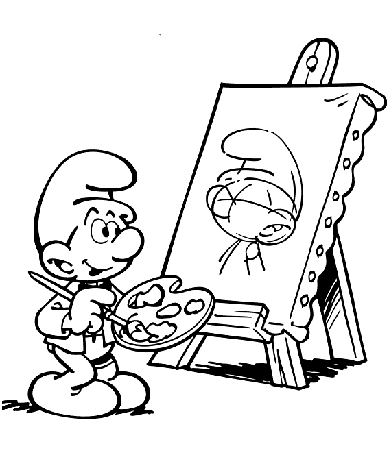 Раскраска: Smurfs (мультфильмы) #34700 - Бесплатные раскраски для печати