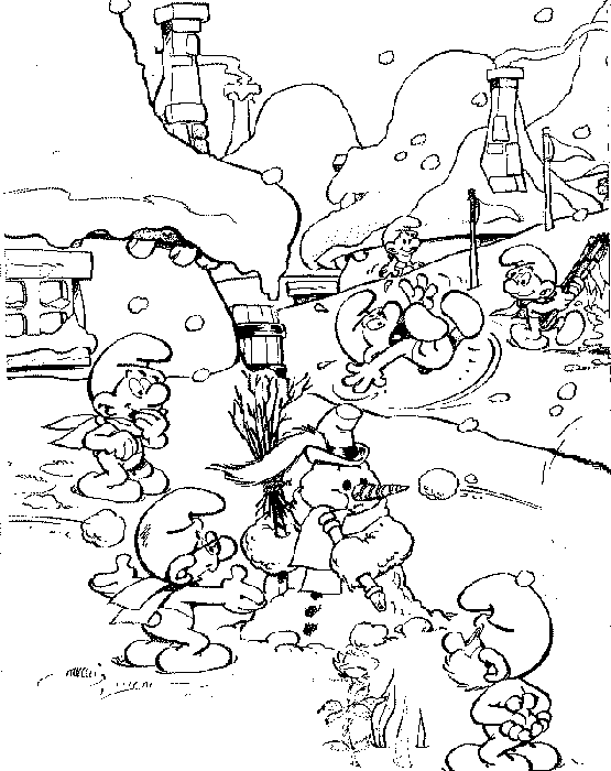Раскраска: Smurfs (мультфильмы) #34738 - Бесплатные раскраски для печати