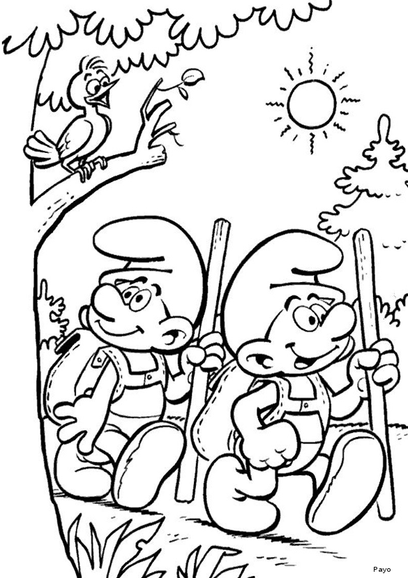 Раскраска: Smurfs (мультфильмы) #34848 - Бесплатные раскраски для печати