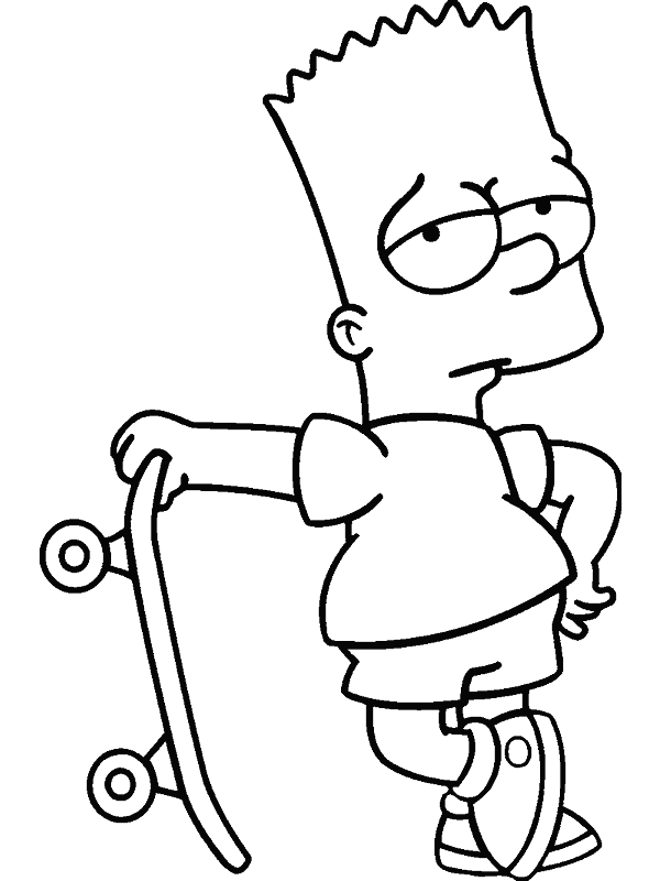 Раскраска: Симпсон (мультфильмы) #23777 - Бесплатные раскраски для печати