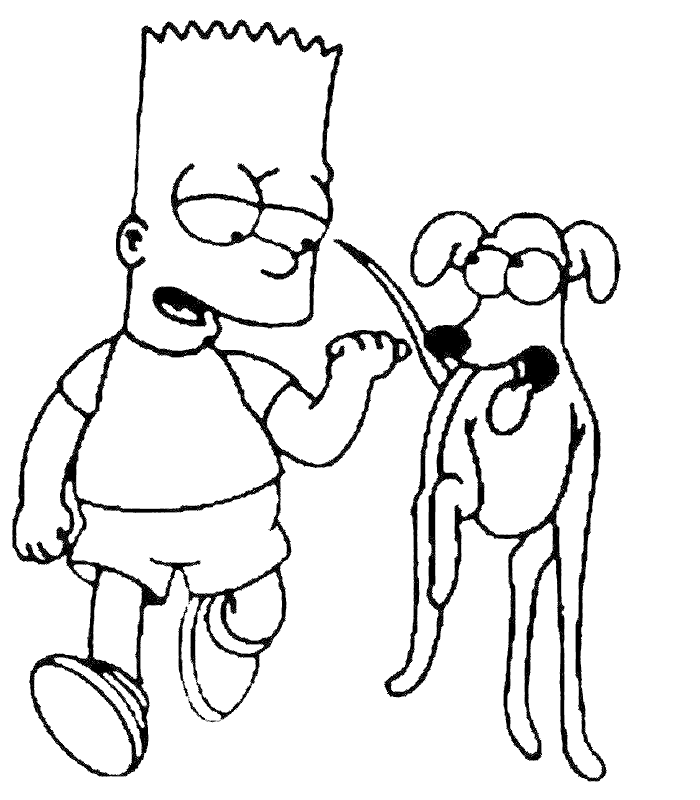 Раскраска: Симпсон (мультфильмы) #23797 - Бесплатные раскраски для печати