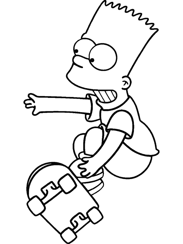Раскраска: Симпсон (мультфильмы) #23846 - Бесплатные раскраски для печати