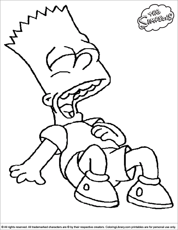 Раскраска: Симпсон (мультфильмы) #23860 - Бесплатные раскраски для печати