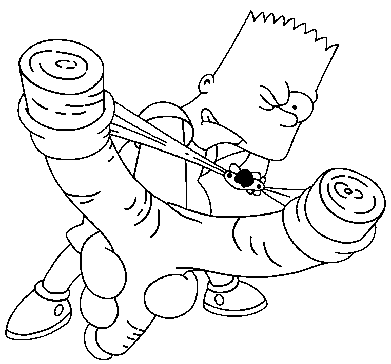 Раскраска: Симпсон (мультфильмы) #23865 - Бесплатные раскраски для печати