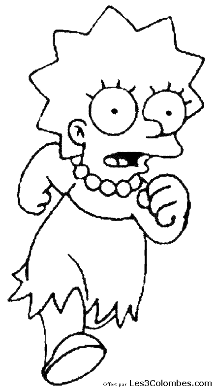 Раскраска: Симпсон (мультфильмы) #23902 - Бесплатные раскраски для печати