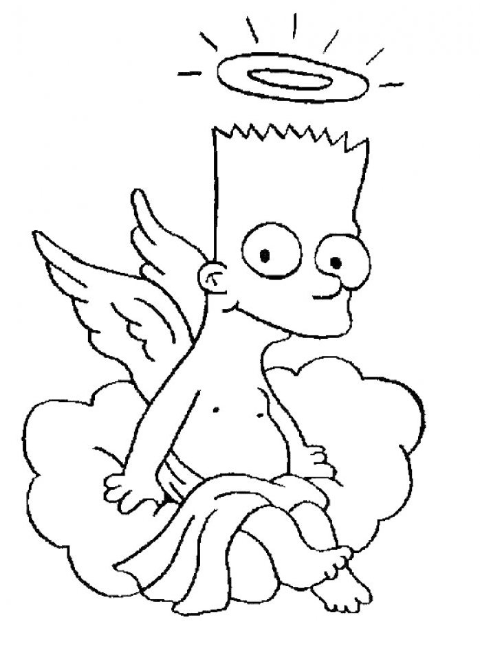 Раскраска: Симпсон (мультфильмы) #23904 - Бесплатные раскраски для печати