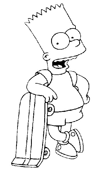 Раскраска: Симпсон (мультфильмы) #23905 - Бесплатные раскраски для печати