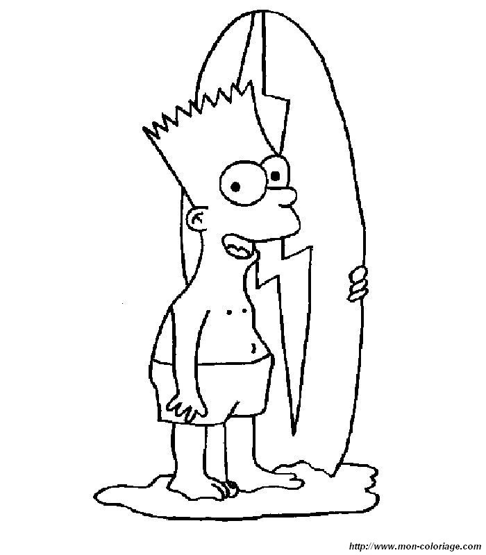 Раскраска: Симпсон (мультфильмы) #23945 - Бесплатные раскраски для печати