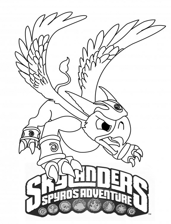 Раскраска: Skylanders (мультфильмы) #43417 - Бесплатные раскраски для печати
