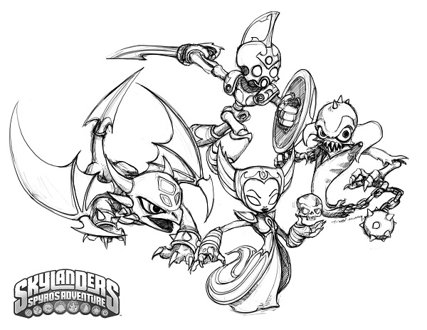 Раскраска: Skylanders (мультфильмы) #43660 - Бесплатные раскраски для печати