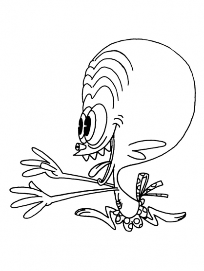 Раскраска: Зинзины космоса (мультфильмы) #34487 - Бесплатные раскраски для печати