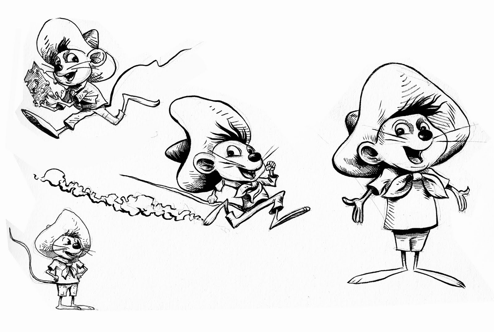 Раскраска: Скоростной Гонсалес (мультфильмы) #30801 - Бесплатные раскраски для печати