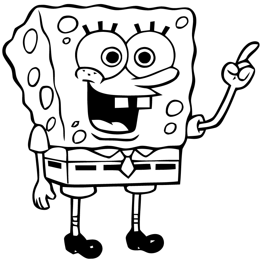Раскраски SpongeBob (мультфильмы) – Раскраски для печати.