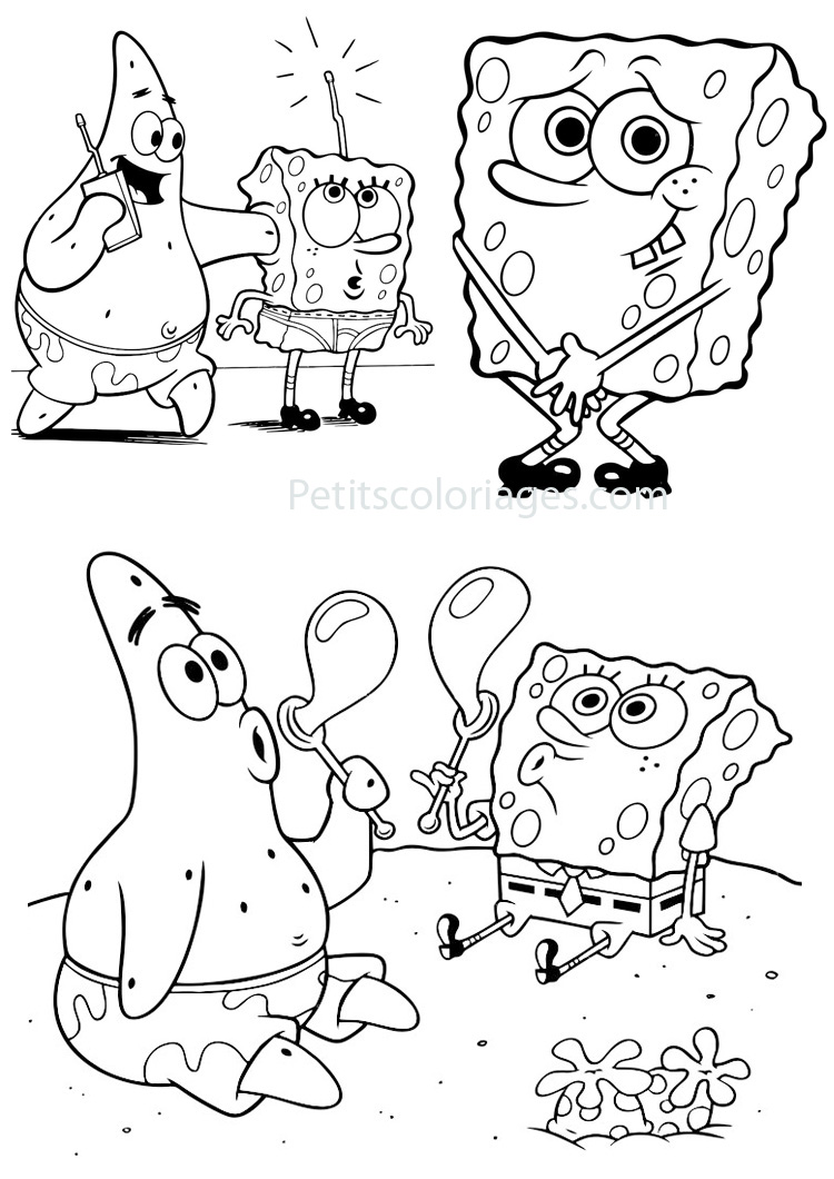 Раскраска: SpongeBob (мультфильмы) #33382 - Бесплатные раскраски для печати