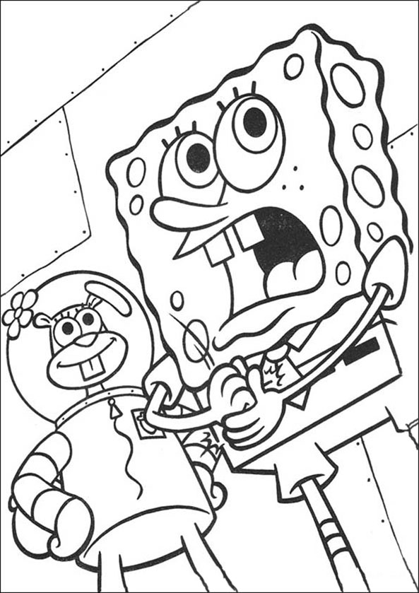 Раскраска: SpongeBob (мультфильмы) #33389 - Бесплатные раскраски для печати