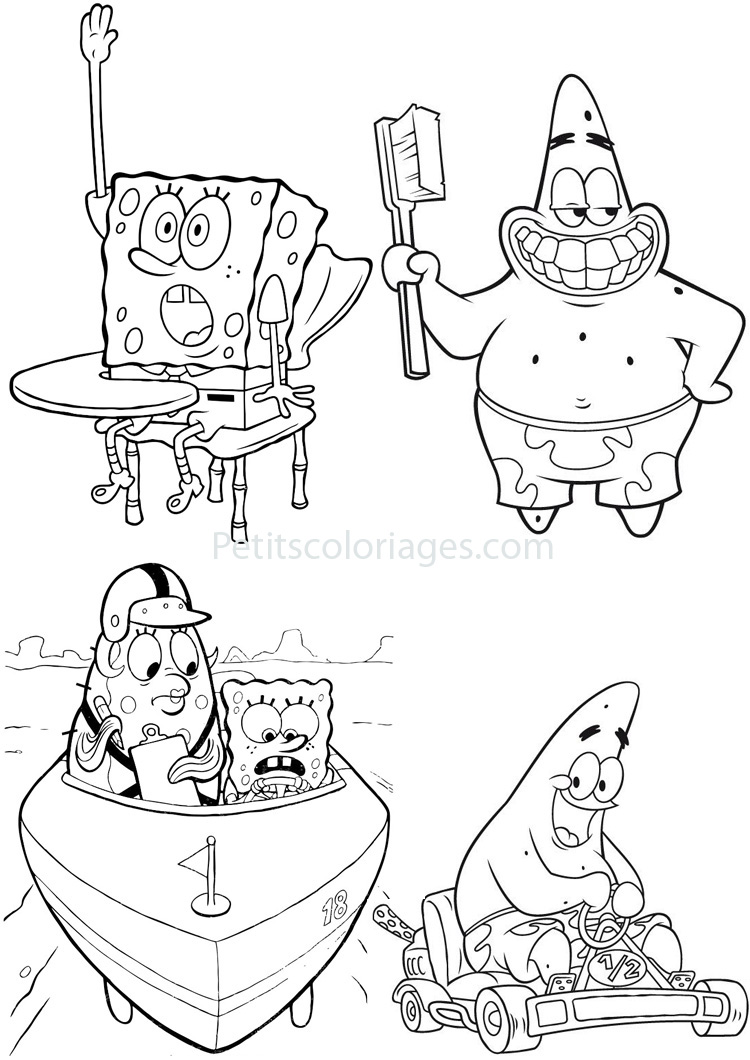 Раскраска: SpongeBob (мультфильмы) #33390 - Бесплатные раскраски для печати