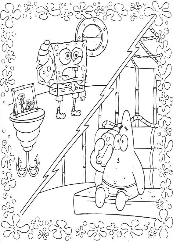 Раскраска: SpongeBob (мультфильмы) #33395 - Бесплатные раскраски для печати