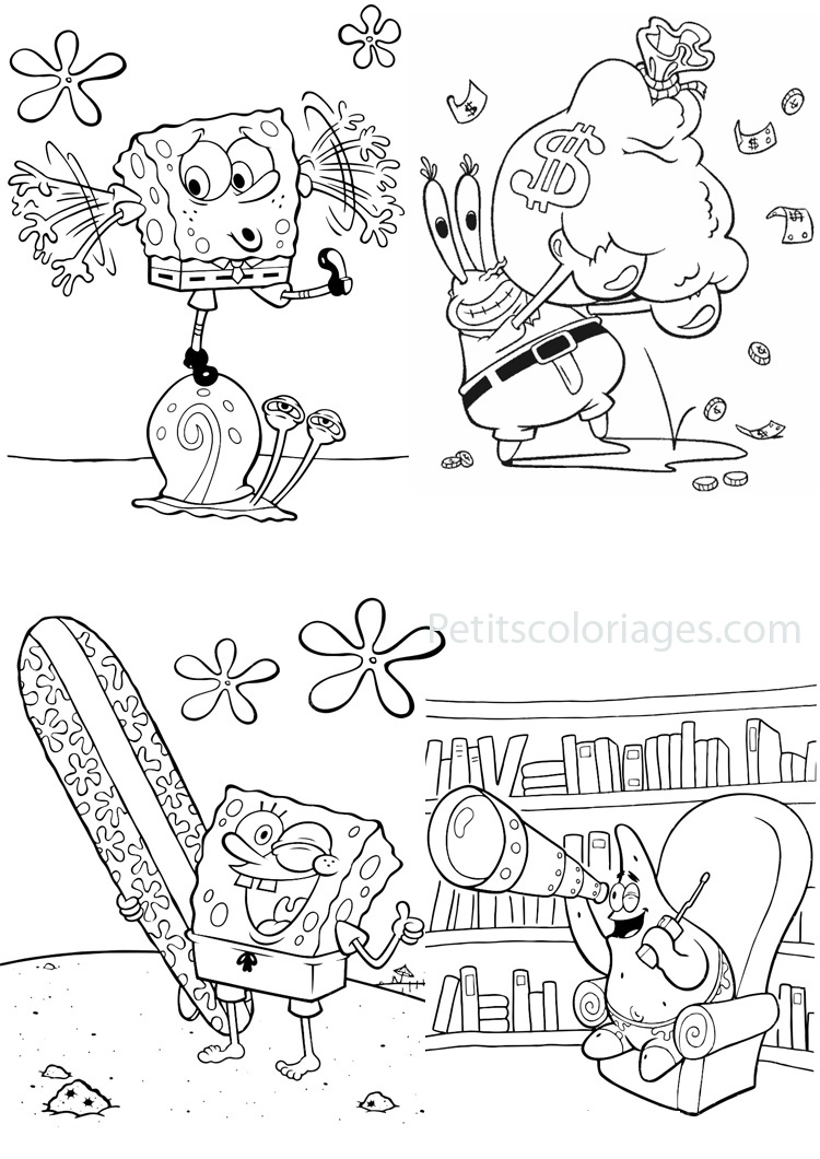Раскраска: SpongeBob (мультфильмы) #33417 - Бесплатные раскраски для печати