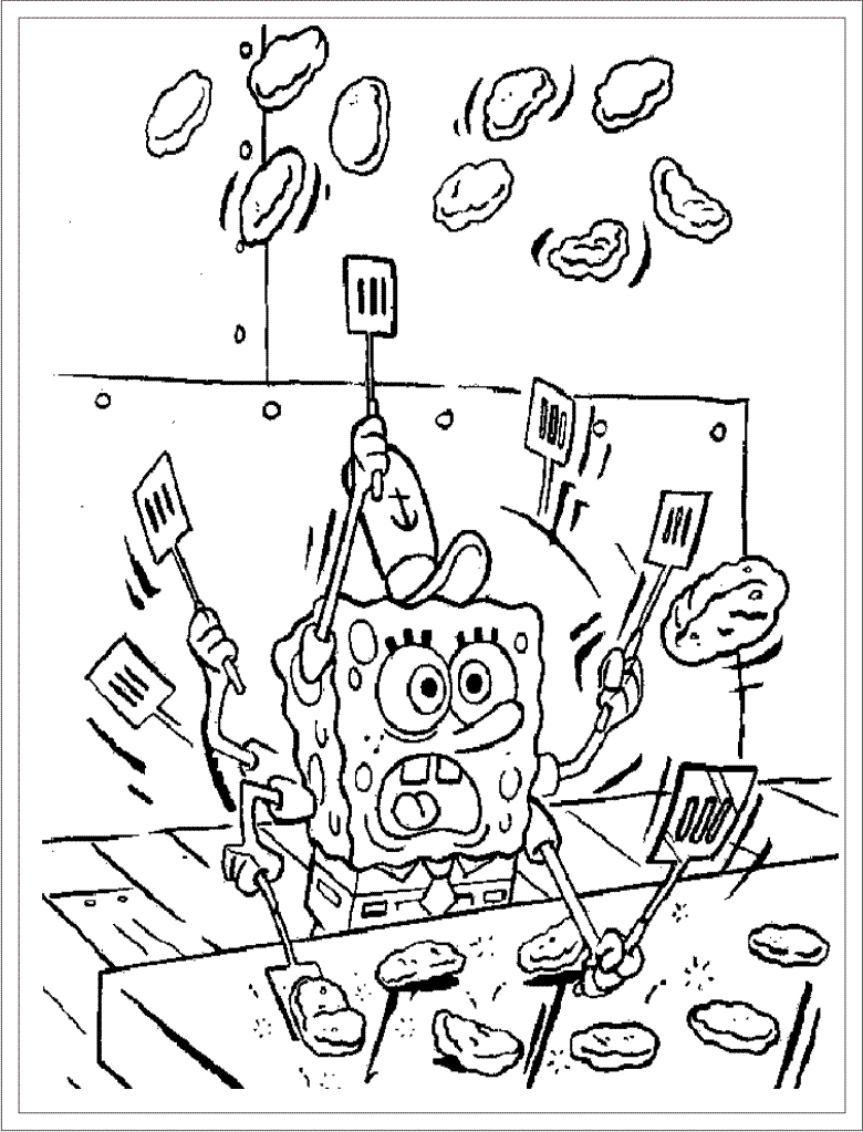 Раскраска: SpongeBob (мультфильмы) #33421 - Бесплатные раскраски для печати