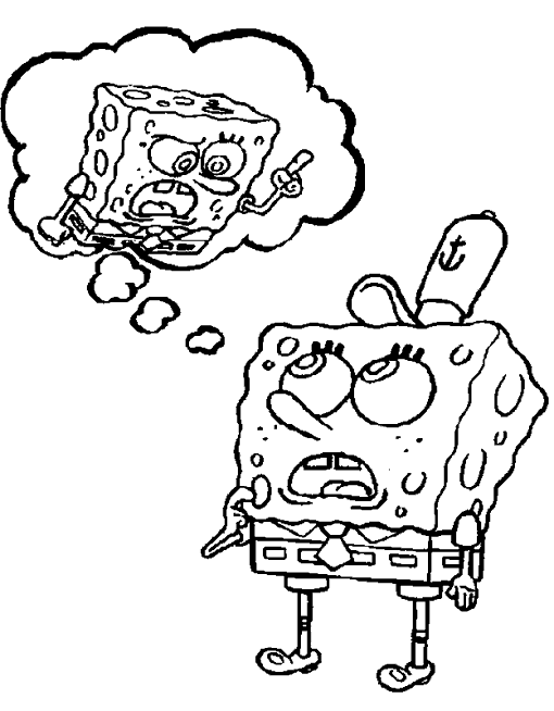 Раскраска: SpongeBob (мультфильмы) #33449 - Бесплатные раскраски для печати