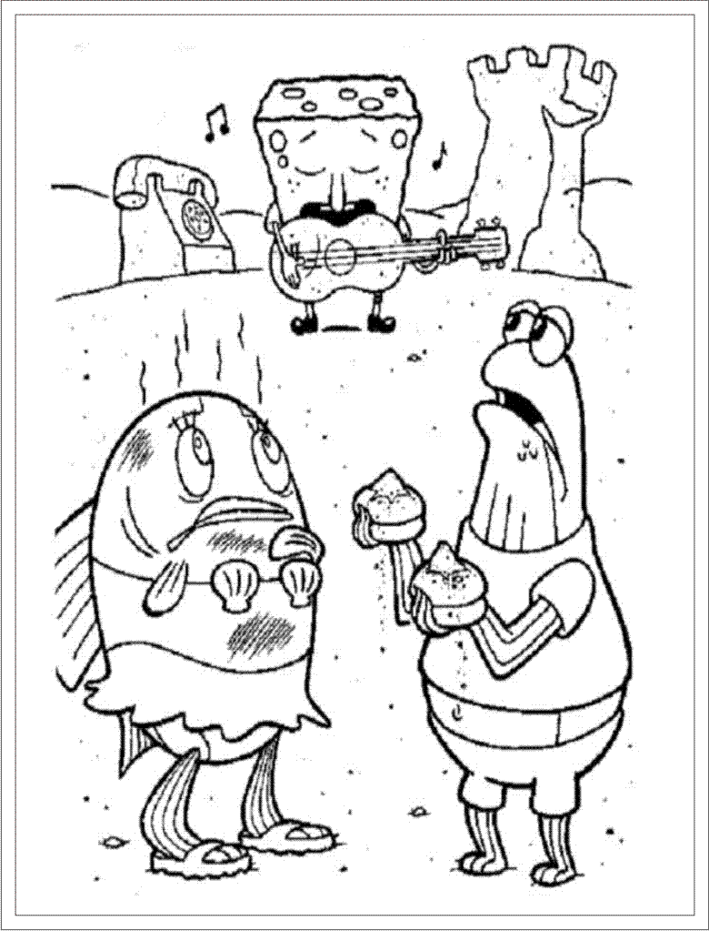 Раскраска: SpongeBob (мультфильмы) #33451 - Бесплатные раскраски для печати