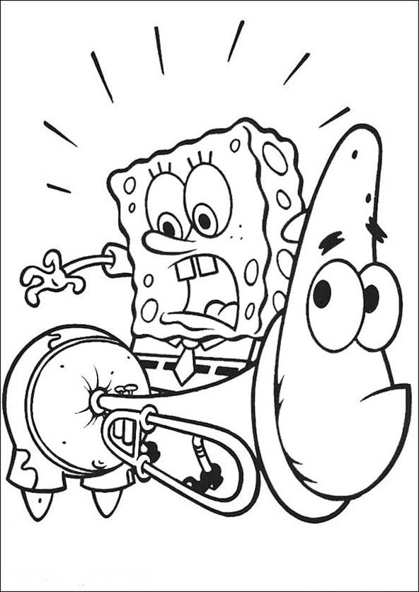 Раскраска: SpongeBob (мультфильмы) #33461 - Бесплатные раскраски для печати