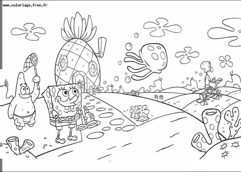 Раскраска: SpongeBob (мультфильмы) #33548 - Бесплатные раскраски для печати