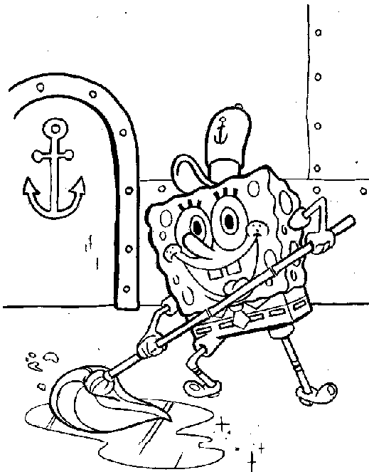 Раскраска: SpongeBob (мультфильмы) #33609 - Бесплатные раскраски для печати