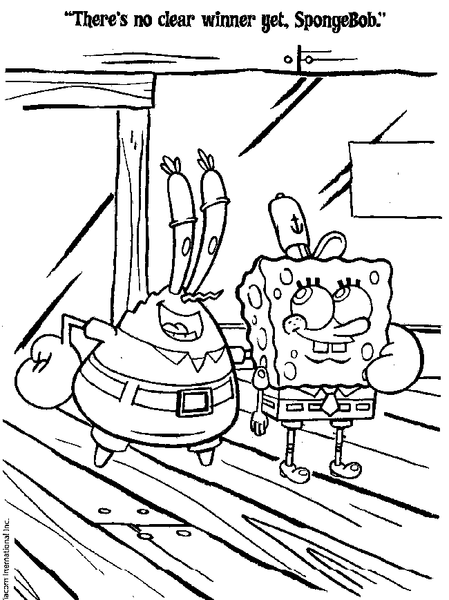 Раскраска: SpongeBob (мультфильмы) #33610 - Бесплатные раскраски для печати