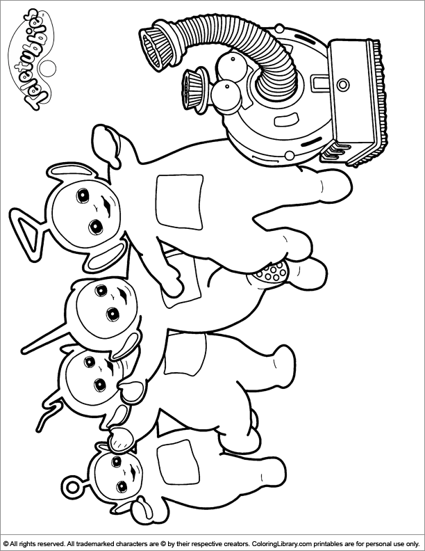 Раскраска: Телепузики (мультфильмы) #49738 - Бесплатные раскраски для печати