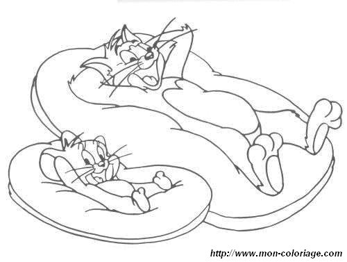 Раскраска: Том и Джерри (мультфильмы) #24196 - Бесплатные раскраски для печати