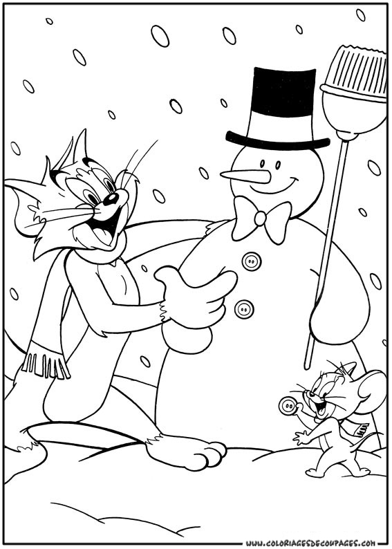 Раскраска: Том и Джерри (мультфильмы) #24198 - Бесплатные раскраски для печати