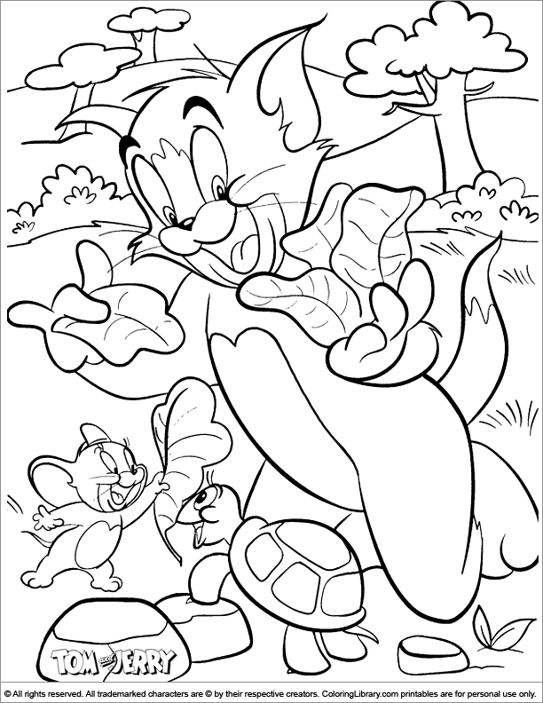 Раскраска: Том и Джерри (мультфильмы) #24209 - Бесплатные раскраски для печати