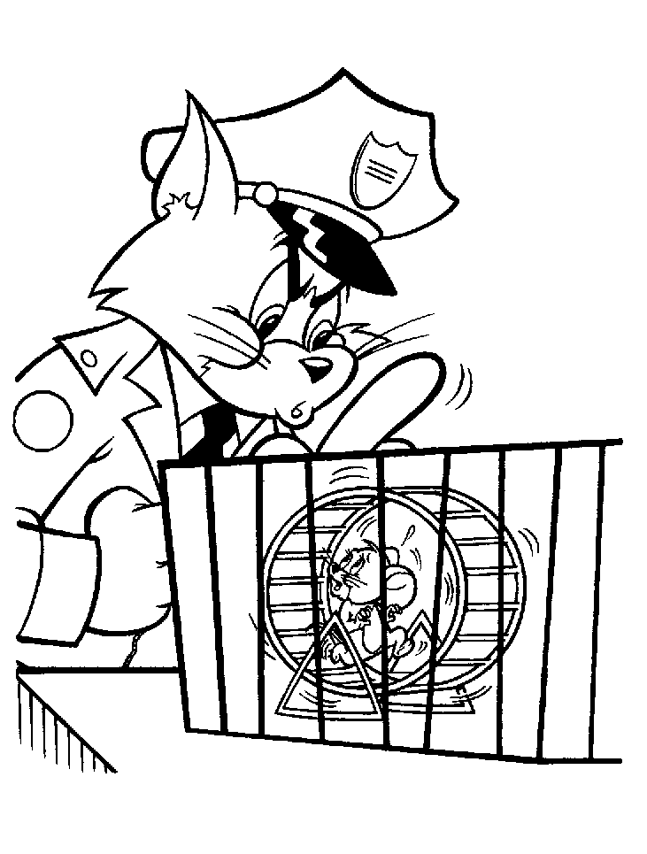Раскраска: Том и Джерри (мультфильмы) #24241 - Бесплатные раскраски для печати