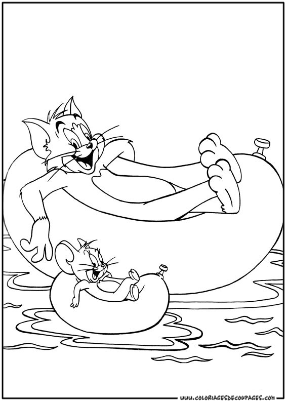 Раскраска: Том и Джерри (мультфильмы) #24244 - Бесплатные раскраски для печати