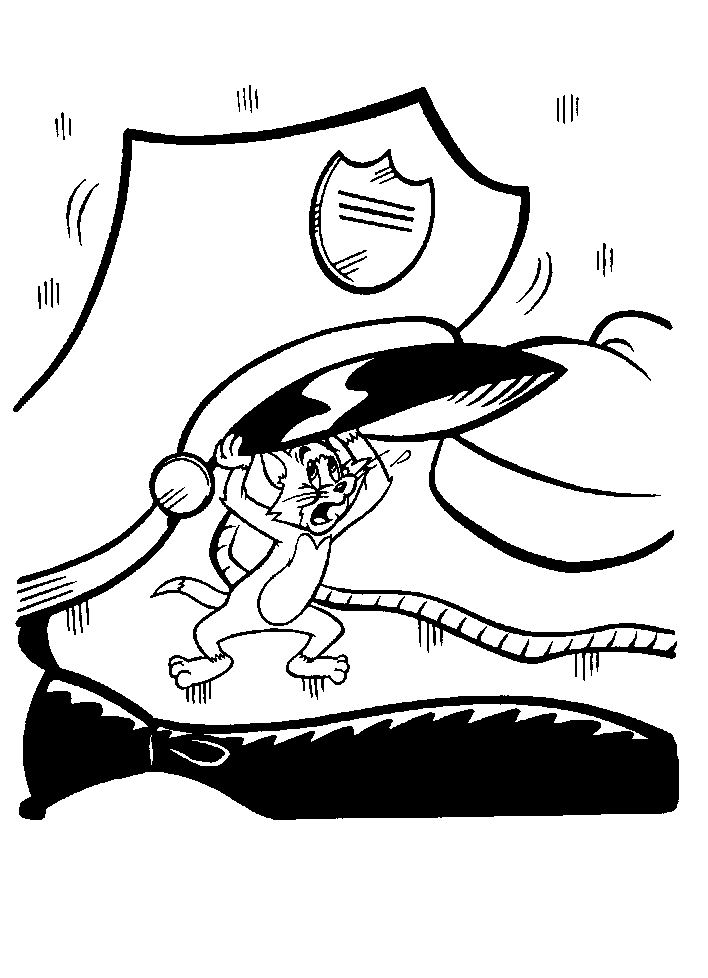 Раскраска: Том и Джерри (мультфильмы) #24264 - Бесплатные раскраски для печати