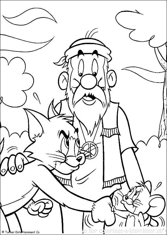 Раскраска: Том и Джерри (мультфильмы) #24289 - Бесплатные раскраски для печати