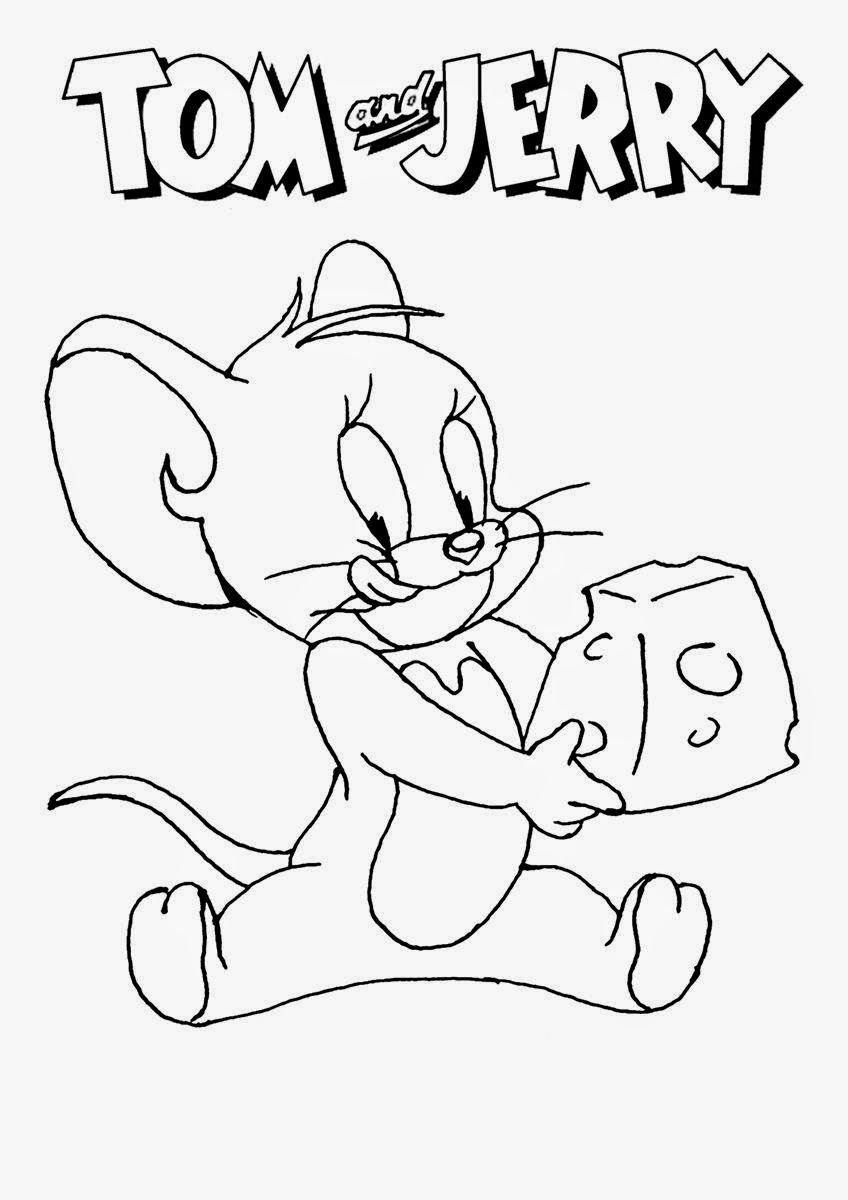 Раскраска: Том и Джерри (мультфильмы) #24293 - Бесплатные раскраски для печати