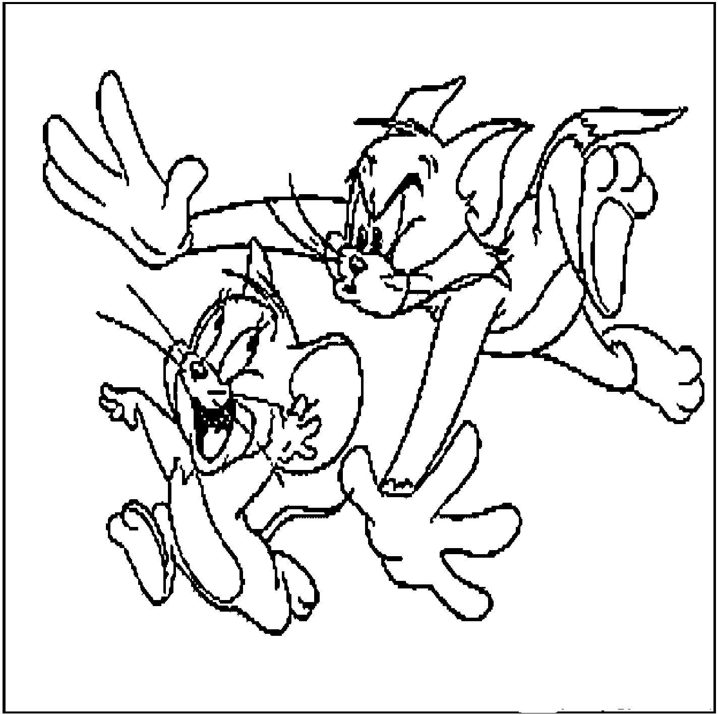 Раскраска: Том и Джерри (мультфильмы) #24297 - Бесплатные раскраски для печати
