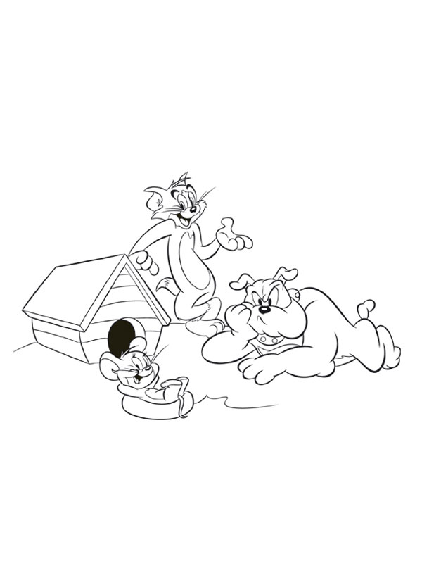 Раскраска: Том и Джерри (мультфильмы) #24315 - Бесплатные раскраски для печати