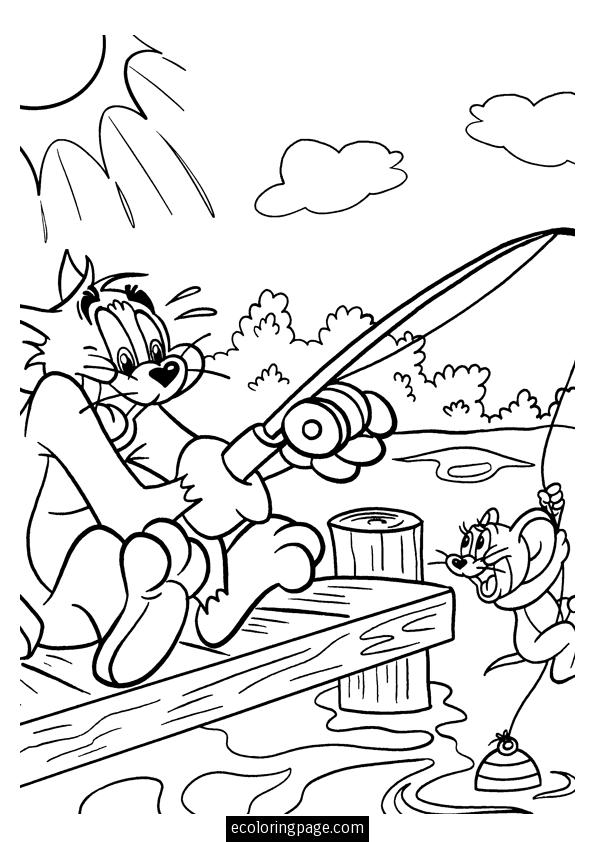 Раскраска: Том и Джерри (мультфильмы) #24316 - Бесплатные раскраски для печати