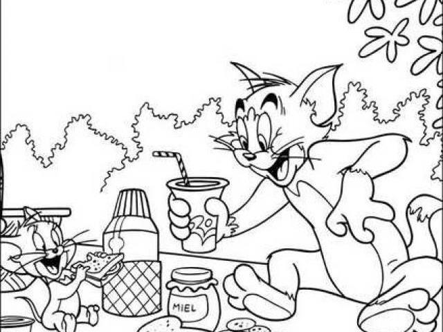 Раскраска: Том и Джерри (мультфильмы) #24337 - Бесплатные раскраски для печати