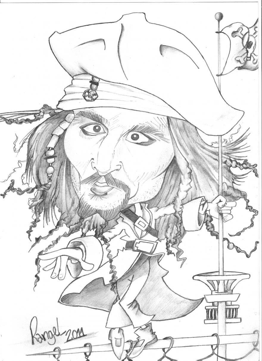 Раскраска: Джонни Депп (знаменитости) #123656 - Бесплатные раскраски для печати