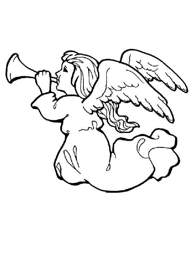 Раскраска: ангел (Персонажи) #86239 - Бесплатные раскраски для печати