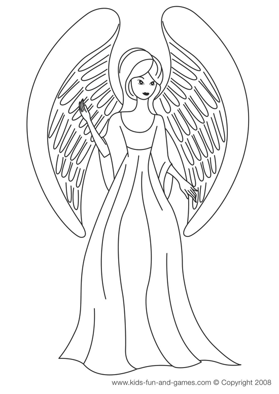 Раскраска: ангел (Персонажи) #86251 - Бесплатные раскраски для печати