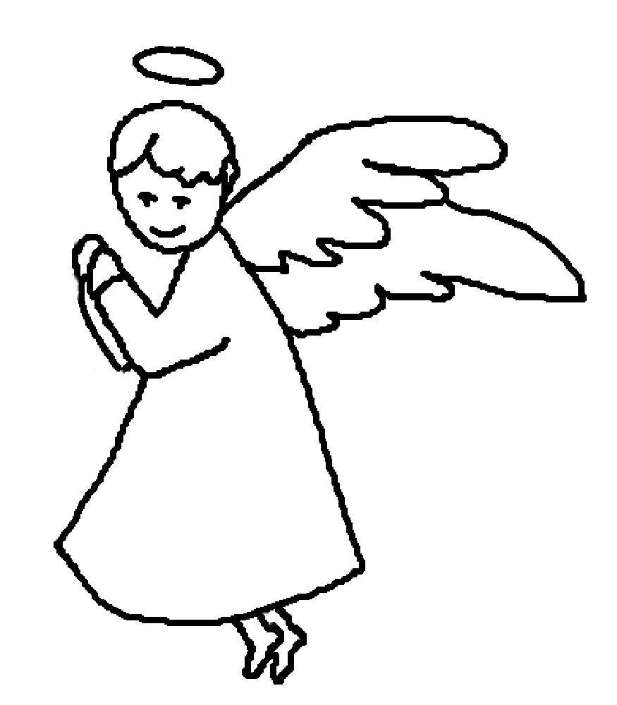 Раскраска: ангел (Персонажи) #86276 - Бесплатные раскраски для печати