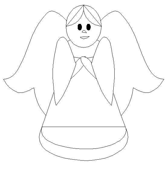 Раскраска: ангел (Персонажи) #86310 - Бесплатные раскраски для печати