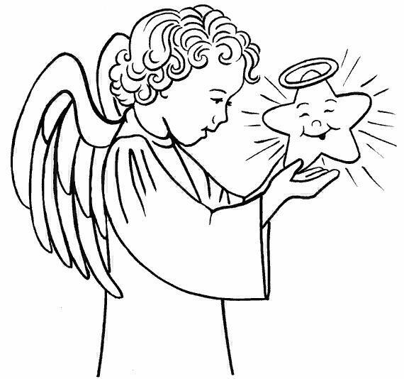 Раскраска: ангел (Персонажи) #86312 - Бесплатные раскраски для печати
