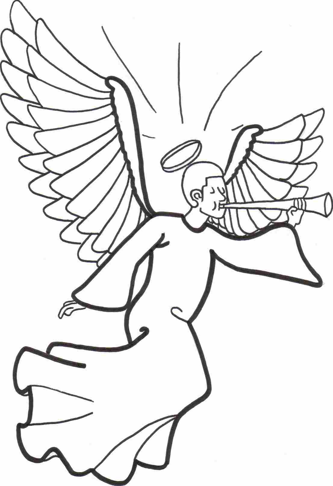 Раскраска: ангел (Персонажи) #86328 - Бесплатные раскраски для печати